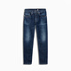 Levi's Midnight Blue Brand Japanese Men's 502 American Nostalgic Retro Street Blue Jeans Dark Denim 28 (32)