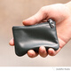 Kangaroo (KANGAROO) xmyb sheepskin zipper change key bag genuine leather men's short wallet mini coin handbag women's black small