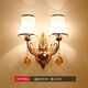 Yaotian Bedside Lamp Bedroom Home Wall Lamp Wall Mounted Stair Master Bedroom Aisle Modern Simple Creative LED Lamp 6089 Golden Double Head Warm Light