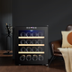Bacchus red wine cabinet constant temperature wine cabinet home mini small electronic wine cabinet wine foreign wine cabinet built-in storage wine cabinet refrigerated tea cigar cabinet constant humidity living room kitchen light luxury 50L beech wood shelf style 16 pieces