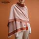 Wanshili Wensli Wolle Schal Frauen Winterstil verdickte Schal Red Schal Geschenkbox für Mutter Chunjing Pink