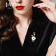 Jay hibiscus brooch, high-end female corsage, suit accessories, birthday gift for elder mother and mother-in-law