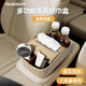 适用保时捷Macan Cayenne Panamera Taycan718 911车内车载纸巾盒 经典老款雅致米多位分区
