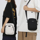 IROYA single shoulder crossbody bag small backpack men's chest bag men's waist bag small shoulder bag men's small bag casual sports mobile phone bag black