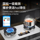YANTT Germany [Gas stove double stove] Gas stove double stove gas stove natural gas stove embedded 5.2KW household hot stove timing stove gas stove level 1 energy efficiency stainless steel stove [F826] Tempered glass stove + double hot stove + timing Pipeline natural gas