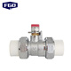 FGO Double-moving PPR copper ball valve Thickened hot melt water pipe Q11F-16T New Medium-sized PPR20 4 points