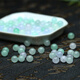 Jinran ice jade loose beads, natural light green Bashan jade beads, semi-finished men's and women's bracelets and necklaces, 6mm selected 50 pieces