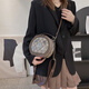 Bunny Babybag Frauentasche neuer Retro Crossbody kleine runde Tasche modische und vielseitige Umhängetasche strukturierte Handtasche Khaki kleine Tasche