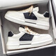 Schuhe für Männer im sommer atmungsaktiven dicken alleinigen trendigen vielseitigen Sportschuhen für Männer in Herrenbrettschuhen atmungsaktive trendige Schuhe Fashion Casual Schuhe 9906 Weiß und Grün 44