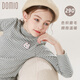 Domyowu girls long-sleeved T-shirt spring and autumn children's cotton bottoming shirt medium and large children's half turtleneck top 81773 rice coffee color 160