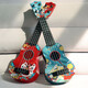 Quan Biyan Ukulele Kinderkinder -Gitarren -Anfänger -Musik -Aufklärungshilfen für Kinder und Kleinkind -Simulation Musikinstrument Toys 44cm Ukulele [National Trend Lion Dance] Simulation mit einer Auswahl können gespielt werden, mit einer Auswahl