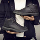 Zapatos de hombres de Caterpillar Cat, botas de martin de la parte superior alta, zapatos de trabajo, botas de trabajo de motocicleta de cuero, botas de cuero de vaca, botas de piel de vaca, talla de zapato de deportes negros frescos de los hombres, tamaño del pie, por favor tome un estudiante de primer año 41
