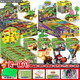Plante vs zombie Building Block Box Box Small Particules Blind Box Childre
