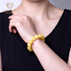 Jiale Amber Beeswax Bracelet Women's Amber Bracelet Single Circle Bead Natural No Baked No Optimization Birthday Gift for Girlfriend First Generation Beeswax About 7-8g About 8.5+mmA0214