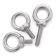 Jinggong (JINGGONG) 304 stainless steel lifting eye screw bolt extended circular ring buckle lifting O-type screw with ring lifting M5M6 M3*9 welding