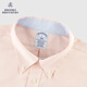布克兄弟（BrooksBrothers）[易打理]男春夏免烫牛津纺纯色休闲衬衫 B835-粉彩橙 L