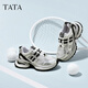 Heshe (tata) Chaussures de papa à semelles épaisses pour femmes Mesh des chaussures de sport extérieur respirant chaussures de randonnée Qiuxin wt701cm4 gris / argent / noir 34
