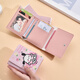 ins cute Pacchard dog multifunction folding small wallet female personalized couple coin wallet wallet integrated card bag [Sofa puppy] 30% off wallet-regular version