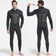SBART 3/5MM wetsuit split thickened to keep warm and cold, winter swimming sports surfing deep snorkeling anti-scratch jellyfish suit 1164 black 5MM one-piece XXXL