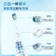 Philips (PHILIPS) electric toothbrush diamond 3 series bright white/clean brush head HX5181/02 blue + HX9023 brush head 3 pack birthday gift