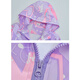 
Jewish girls children's jacket girls three-in-one removable single jacket plus velvet inner liner two-piece set of girls' windbreaker [Spring and Autumn Three-Defense Shock Jacket] Purple 6624 130