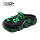 Snoopy Snoopy Kinderschuhe Kinder -Hausschuhe Sommer atmbare Lochschuhe für Jungen und Mädchen Süßes Cartoon lässig Fashion Home Shoes Beige 34 -35 Fuß Länge 19.5-20,2 cm