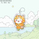 Raincoat Meow If History Is a Group of Meows Cute Peripheral Keychain Headphones School Bags and Pendant Gifts 5cm D-shaped Button Pendant_A841--Raincoat Style-Raincoat
