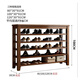 Hallodon solid wood shoe rack shoe cabinet door entry five-layer storage shoe rack simple large capacity dust-proof vertical shoe rack walnut color - five layers full rubber wood length 120*width 30*height 100 (with drawer height 5CM)