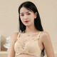 Dixing (DIXING) tube top wrap bra anti-exposure small breast one-piece lace underwear bra anti-exposure artifact chest black rose