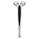 Anshangmei container charging 3D roller slimming device face and eyes sagging wireless acupuncture vibration kneading micro current massage masseter double chin lifting massage V face stick artifact gift available on the face and other parts silver