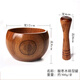 Garlic pounder manual wooden solid wood jar garlic paste garlic mortar old-fashioned mashing medicine grinder jujube wood A-grade medium pounding jar + pounding stick original color unpainted jujube wood