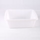 
Suanping large thickened plastic basket rectangular storage basket vegetable fruit frame washing basket transportation basket picking basket white 681(57*43.5*21cm)