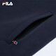 FILA Official Jacket Men's Autumn and Winter Basic Comfortable Simple Casual Commuting Stand Collar Top Jacket Men Legend Blue-NV XL 180/100A/XL