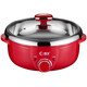 Yilian Home Appliances Hot Pot Household Electric Cooking Pot Multi-purpose Split Hot Pot Pot Stainless Steel Electric Pot 1300w3l Chinese Red Recommended for 3-4 people 0cm