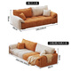 Ziwu Sofa Wohnzimmer Stoff Sofa kleine Apartment Technologie Fleece Sofa Sofa Sofa Sofa Sofa Sofa Sofa Sofa Sofa Sofa Sofa Sofa 831#3,0 Meter große Viersitze