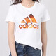 adidas short-sleeved T-shirt women's 2024 summer new sportswear cotton comfortable round neck casual top half-sleeved T-shirt for women FJ5012/pure cotton/one size small S/160/84A