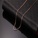 Fir Crown Gold Necklace Three-Color Gold Necklace Women's Rose Gold Platinum O-Clavicle Chain Gold Box Three-Color Amount 1.2 mm Wide Box Chain 40cm