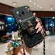 罗璐鸥小米Civi3手机壳斜挎挂绳MI CIVI3外壳链条背带硅胶壳保护套斜跨菱格零钱卡包防摔全包软壳女款 【白色-菱格小熊卡包款】+斜挎挂绳+屏幕保护膜 小米Civi3