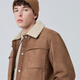 Mark Huafei Suede Imitation Sheep Wool Jacket Men's Autumn and Winter Thickened Warm Top Jacket Khaki 54/XL