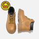 G.Duckkids Top -Layer Cowhide kleine gelbe Stiefel Jungen Stiefel Frühling und Herbst Neue britische Stiefel Herbst- und Winter Kurzstiefel Mädchen und Kinder Martin Boots Yellow 27
