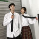 Qinsilu Hong Kong White Shirt White Student Style Coreano Corea de moda