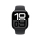 Apple Watch Series 10 智能手表42毫米亮黑色铝金属表壳黑色运动型表带M/L【GPS款】联通补贴