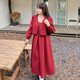 Weiyou Plus Size Women's Clothing Suit for Fat Sister Autumn Clothes for Fat mm Bridal Toast Clothes Back to the Door to Get Certificate Little Red Dress Rum Red 3XL The size is too large Recommended 170-190 Jin Jin is equal to 0.5 kg