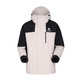 Camel (chameau) Veste à bas de l'eau à eau pour hommes trois en un 24 automne et hiver Nouveau éolien étanche à la veste chaude résistante au froid A14CATG831, Phantom Black, même style pour les hommes et les femmes xl