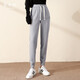 
Danbedit extended hoodies for women spring 2022 new style extended tall 175 tie feet ins trendy fashion loose casual sports pants 13588-1 gray length M
