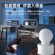 QIAO Eine Doppelkamera-Überwachung Wireless WiFi-Netzwerk Hochtaude Nachtsicht mit 360-Grad-Panorama-Gimbal-Rotation ohne toten Winkel Indoor Home Handy Remote Monitor Dual Objektiv Version 1080p 15-tägige Ganztages-Videoaufzeichnung
