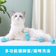 Lie Na Cat Nail Cover Flat Bottom Washing Cat Feet Gloves Anti-Claw Gloves Holding Cat Feeding Medicine Anti-Scratch Feet Gloves Cat Bathing Magical Equipment Upgraded Flat Bottom Silicone Cat Nail Cover Light Green 4 pcs