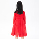 Annil (Annil) shopping mall same style girls dress gauze skirt autumn new long-sleeved princess dress AG313548 New Year red 140cm