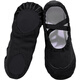 
Dance Oriental (E.Dance) Children's Dance Shoes Boys Black Dance Special Soft Sole Practice Shoes Adult Women's Ballet Shoes Men's Dance Shoes Black Leather Toe [Larrow-Classic Style] Size 33
