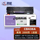 Cartouche de toner Laisheng CB436A adaptée à la cartouche de toner à puce HP LJ-P1505 M1120 M1522 Cartouche d'encre Canon LBP-3250 version standard 2000 pages - Impression HD